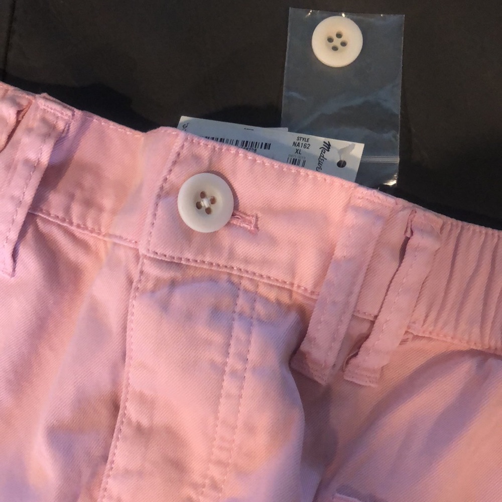 Madewell || NWT || Belclaire Baggy Primrose Pink Pull-On Shorts - Picture 8 of 10